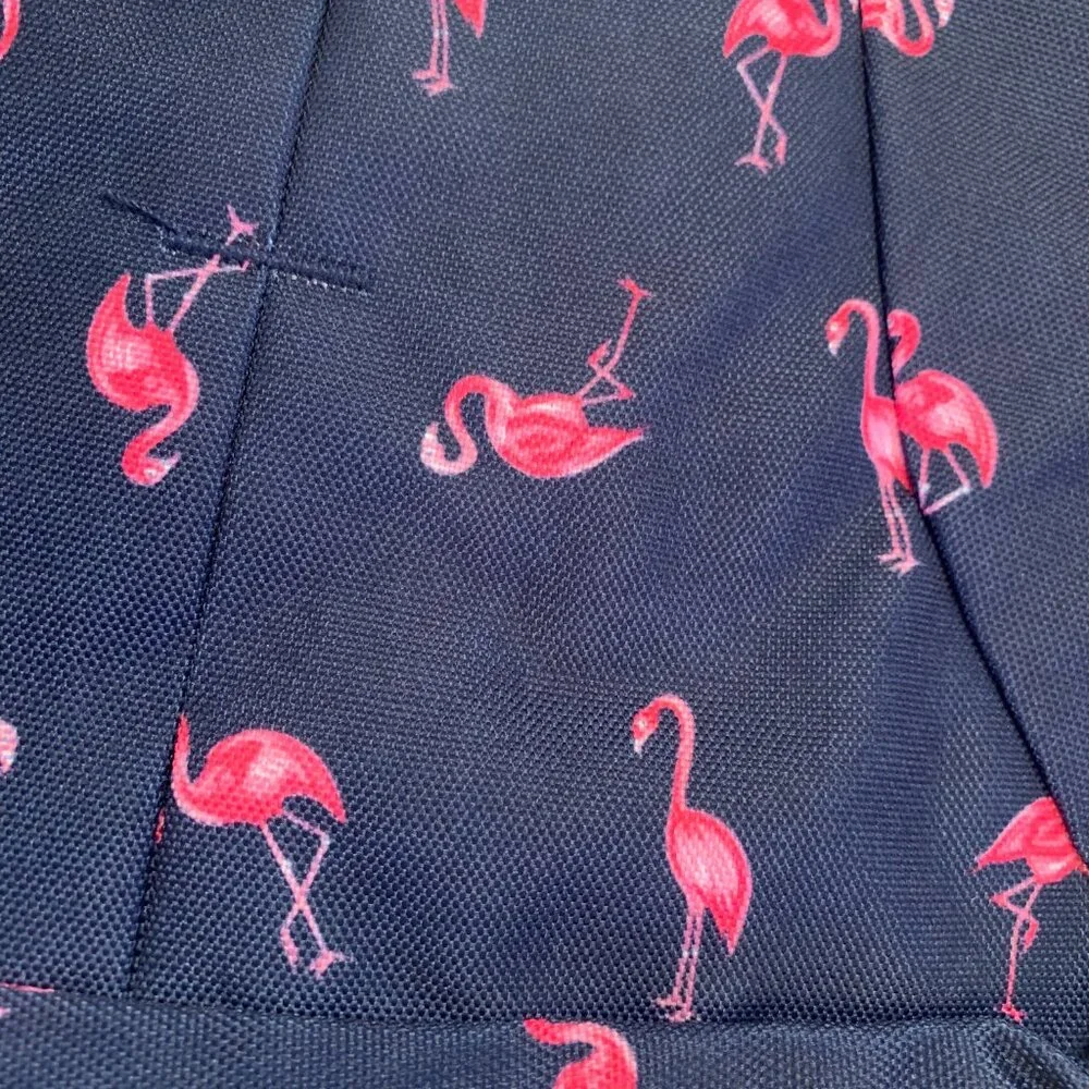 Flamingo -Navy & Pink Backpack/ Laptop Bag / School Bag- Multi-Compartment - NWT